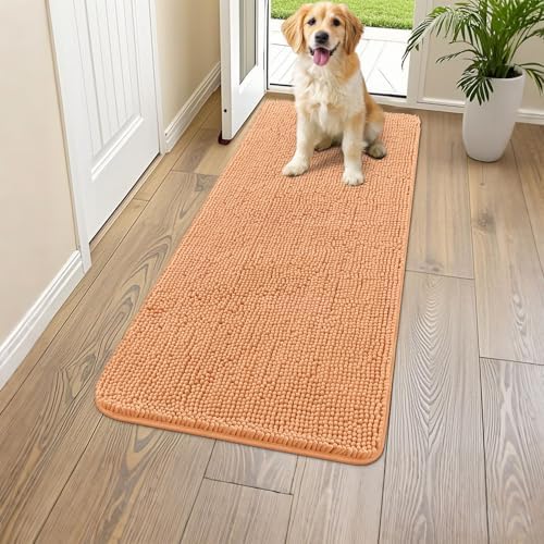 Smiry Dog Door Mat for Muddy Paws 47x24, Absorbs Moisture and Dirt Doormat by Smiry