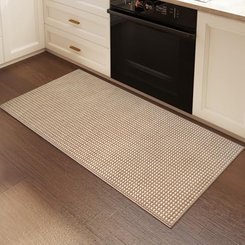 YDKGL Entryway Runner Rug Indoor Door Mat Non Slip Washable Brown 2x4 ft - Image 2