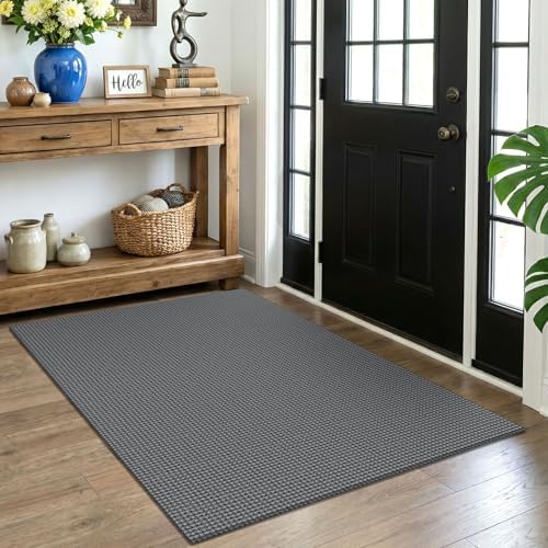 EARTHALL Woven Area Rug 4x5 Ft Washable Rugs by EARTHALL