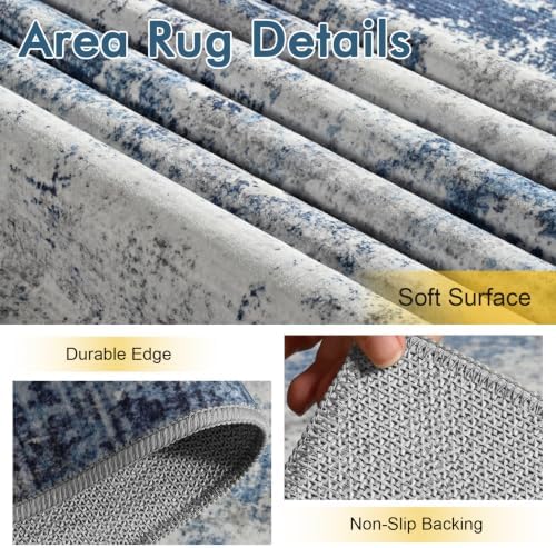 6x9 Ft Abstract Washable Area Rugs - Image 6