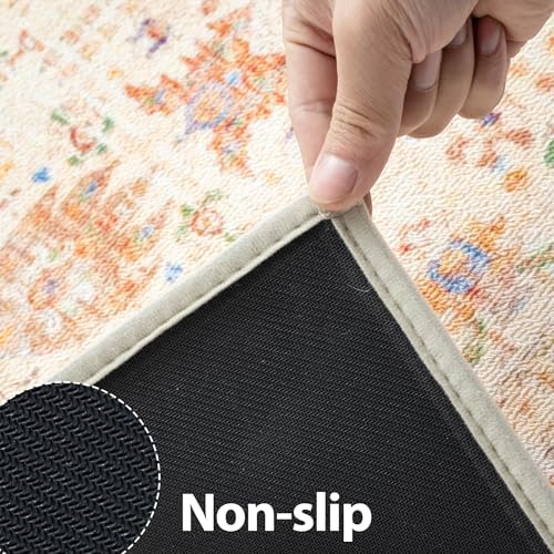AREDO Runner Rug with Non Slip Rubber Backing 2' * 6', Washable Soft Floor - Image 4