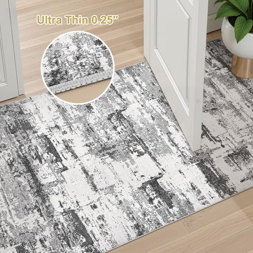 3x5 Runner Rug, Abstract Washable Hallway Rugs - Image 6