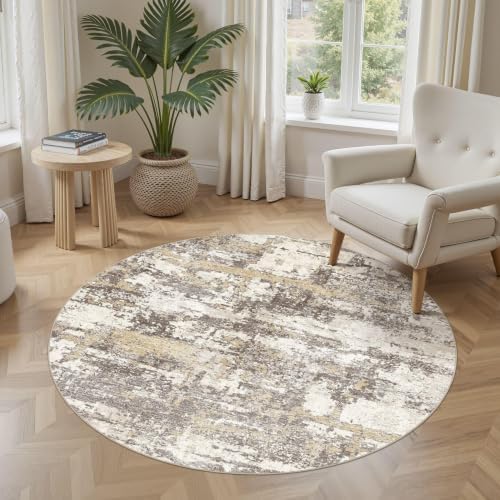 5ft Round Rug, Circle Area Rugs by JessibouAreaRug