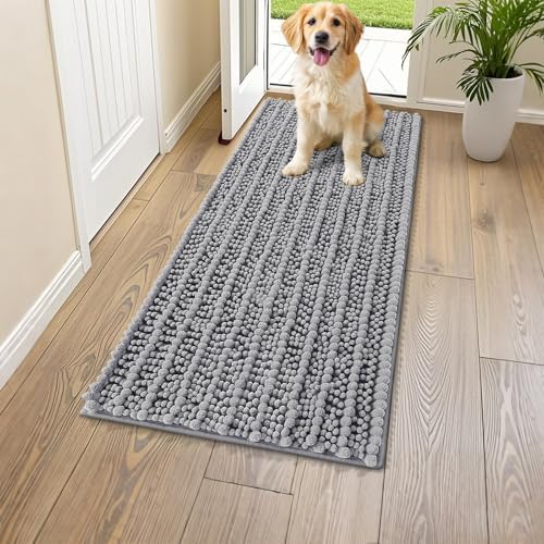 Smiry Dog Door Mat for Muddy Paws 44x24, Absorbs Moisture and Dirt Doormat by Smiry
