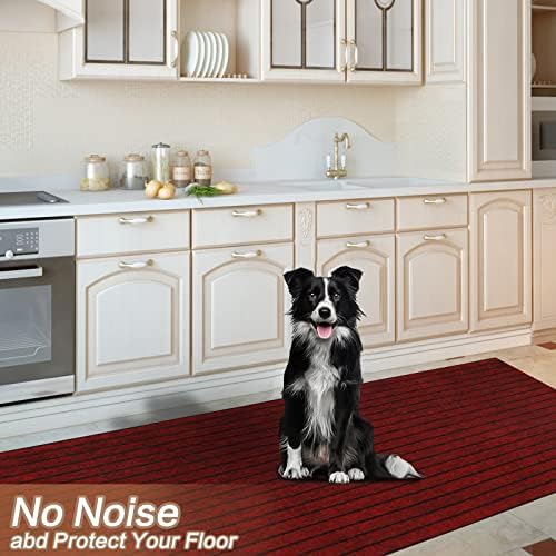 2' x 81' Runner Rugs with Rubber Backing, Indoor Outdoor Utility Carpet Runner - Image 4