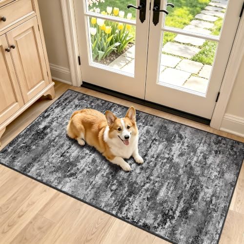 Entryway Runner Rug 2x4ft, Non Slip Carpet Runner by TTelephant