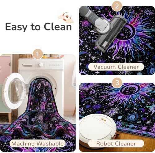 Vacuum-Friendly, 5x7 Washable Area Rug - Image 6