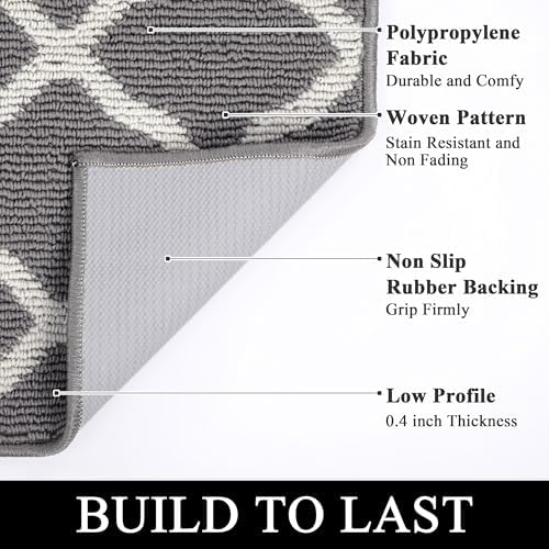 SHACOS Entryway Runner Rugs 2x5 ft Washable Rug Runner Non Slip Rubber Backing - Image 4