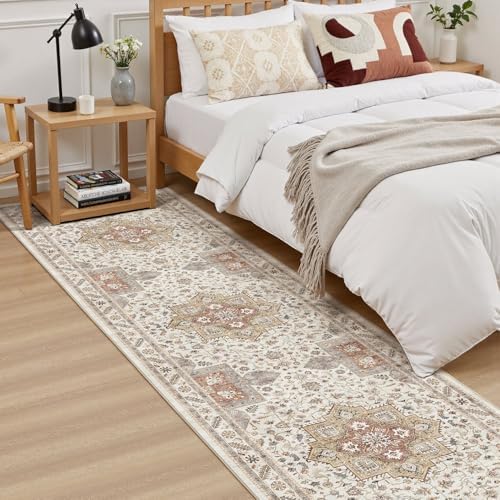 cotiled 2x6 Hallway Runner Rug for Entryway, Non-Slip Vintage - Image 3