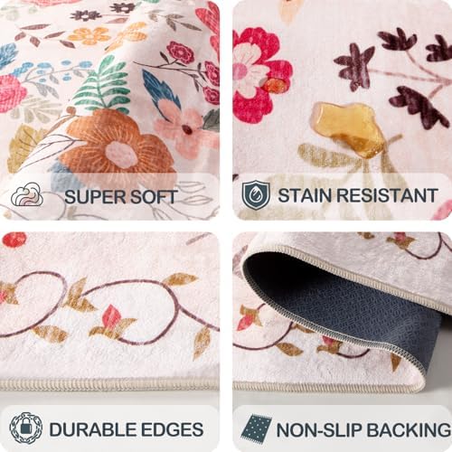 5x7 Washable Area Rugs for Living Room Soft Carpet - Image 6