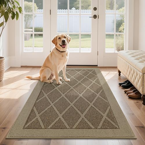 COSY HOMEER Non-Slip Door Mat 36"x60", Entryway Rugs Low Profile by COSYHOMEER