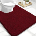 OLANLY Toilet Rugs U-Shaped 24x20, Soft Absorbent Chenille Contour Rugs by OLANLY