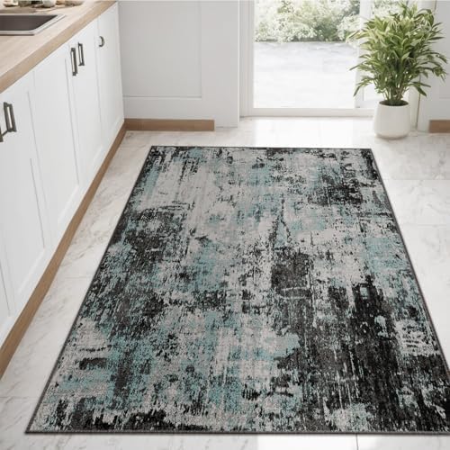 RELEANY Washable 3'x5' Abstract Area Rug - Image 3