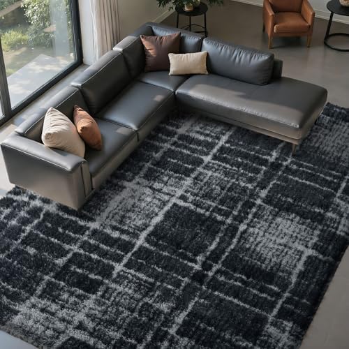 9x12 Non-Slip Fluffy Area Rugs For Living Room by FinRe%CC%80cHome