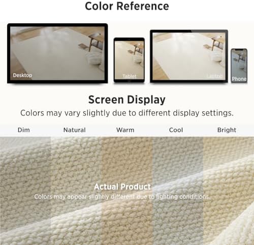 Bedsure 9x12 Faux Wool Area Rug - Image 5