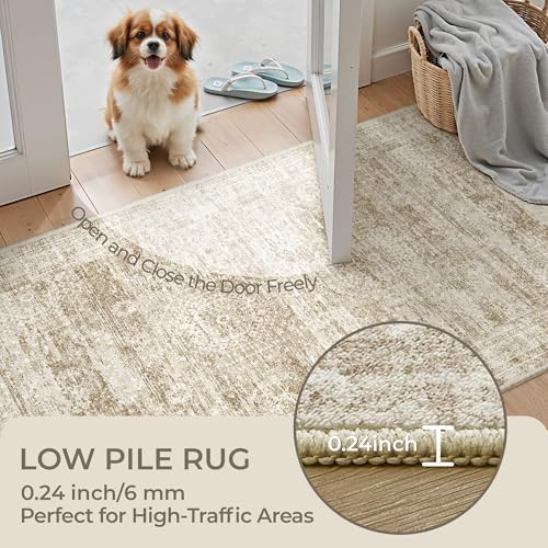 2x3 Rug Non Slip, Small Washable Entryway Rug - Image 6