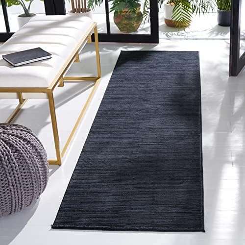 SAFAVIEH Vision Runner Rug 2'2"x12', Modern Tonal Black VSN606Z by Unknown