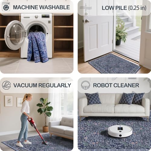 2'6" x 8' Runners Rug for Hallway Washable Soft Carpet - Image 6