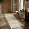 HUGEAR Beige 2x10 Neutral Runner Rugs by HUGEAR