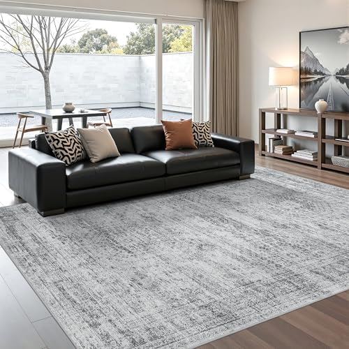 5x7 Area Rugs for Living Room, Large Washable Rug by Restydon