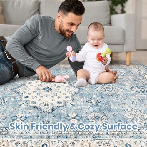 cotiled 6x9 Area Rug for Living Room, Traditional - Image 4
