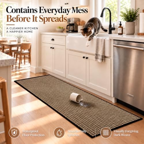 eqivei Kitchen Runner Rug, Non-Slip Washable Kitchen Mat - Image 4