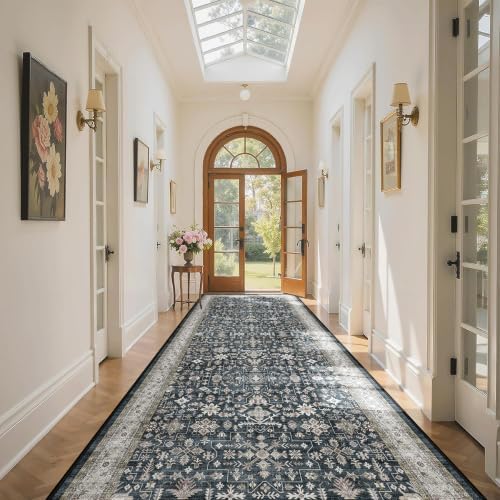 Hallway Runner Rug 2'6"x14' for Bedroom Kitchen by WelcometoBabovid