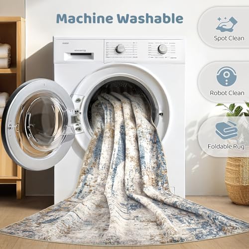 LOONGRUG Runner Rug 3x8 Washable Non-Slip Kitchen Neutral Modern Rug - Image 2