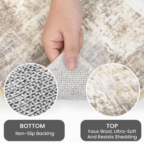 IOHOUZE Abstract Runner Rug 3x6 Ft Washable Runners - Image 5