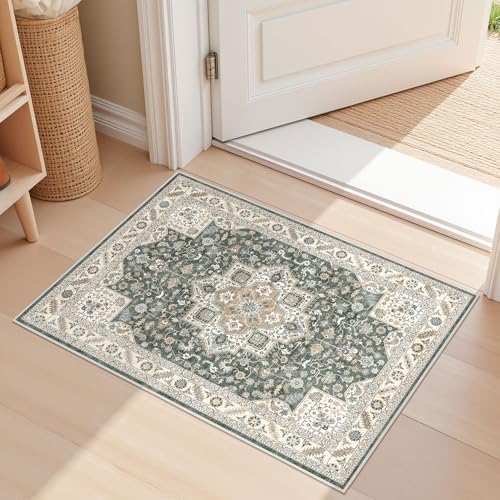 Vintage Entryway Area Rug 2x3 by COTILED