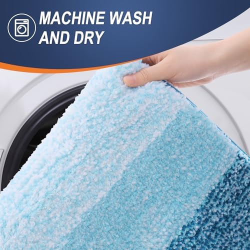 OLANLY Bathroom Runner Rug 47x17, Extra Soft Absorbent Microfiber Bath Rugs - Image 5