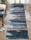 Ciicool 2x6 Runner Rugs for Hallway Kitchen, Modern Abstract Washable Navy by CIICOOLHomeDeco