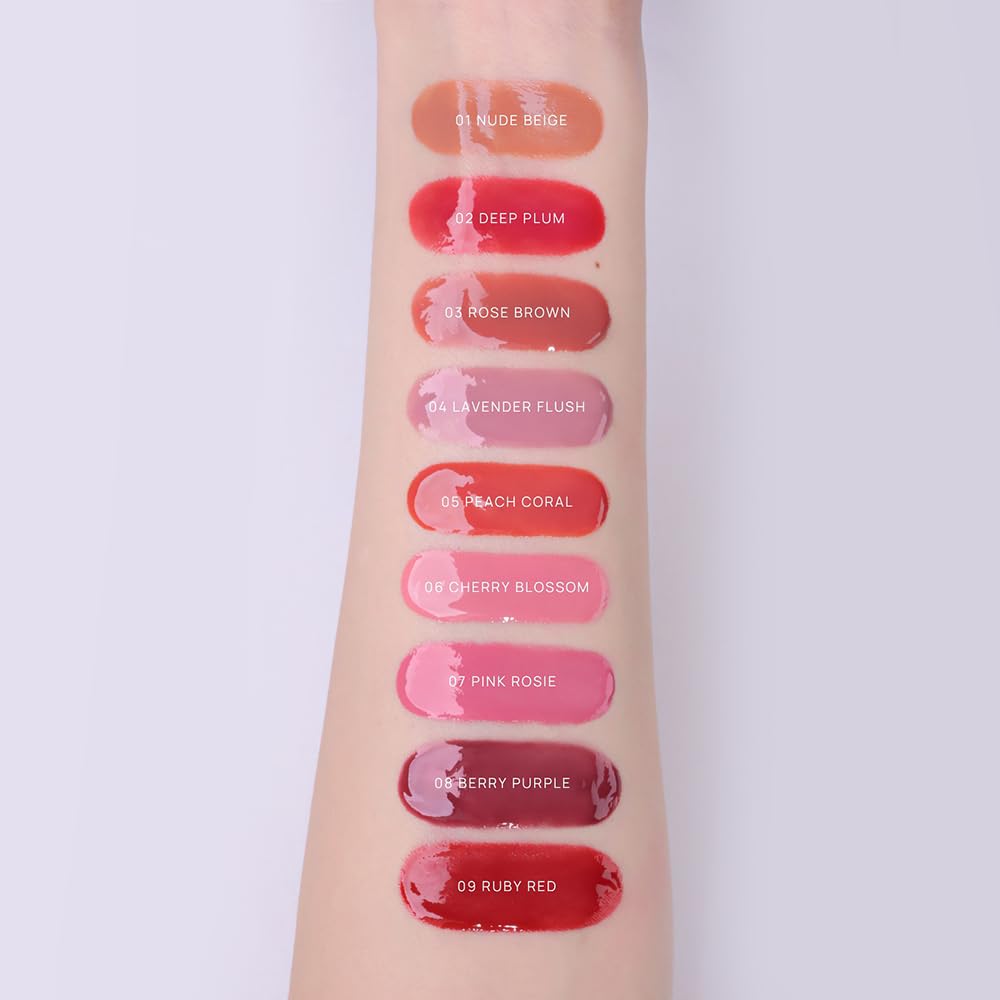 Moist Ampoule Blusher with 50% Moisture Essence | Hydrating & Long-Lasting Blush | 0.68fl.oz (9 Shades) (Ruby Red)