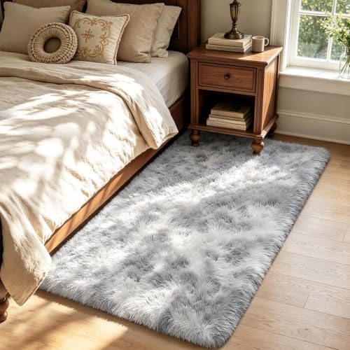 Mottled Light Grey 3x5 Area Rugs by Yongyangjuxi