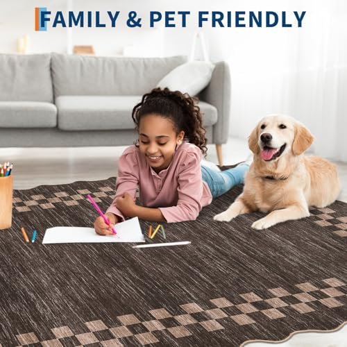 Garvee Scalloped Washable Rug 8x10 Area Rugs - Image 4
