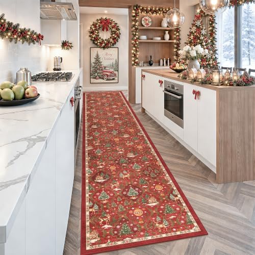 Christmas 2x10 Runner Rugs for Hallway - Image 4