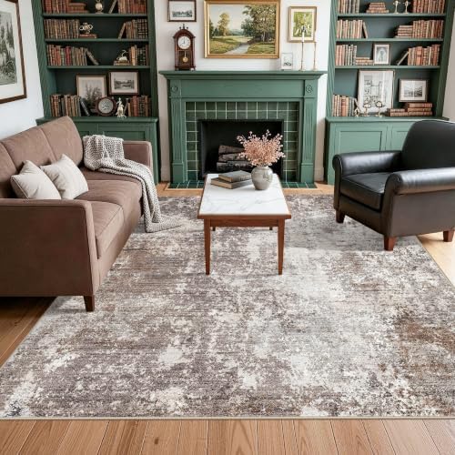 Square Area Rug 6x6 Washable – Non Slip Modern Abstract - Image 3