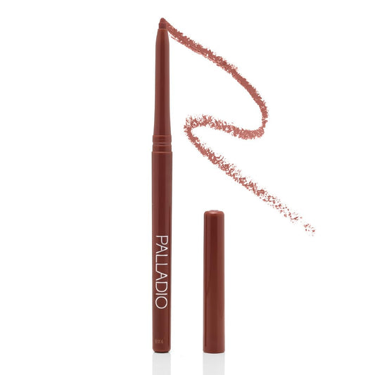 Palladio Retractable Waterproof Lip Liner High Pigmented and Creamy Color Slim Twist Up Smudge Proof Formula with Long Lasting All Day Wear No Sharpener Required, Sand, 1 Count