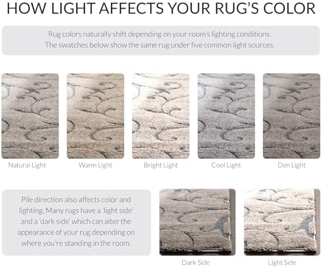 SAFAVIEH Florida Shag Square Rug 10', Soft Grey & Light Blue SG455-1160 - Image 6
