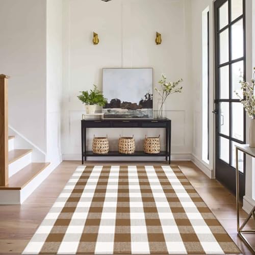 Buffalo Plaid Outdoor Rugs, Layering Rug - Image 6