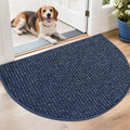 BEQHAUSE Dirt Trapper Door Mat 26" x 40" Half Circle Non Slip Rugs by BEQHAUSE