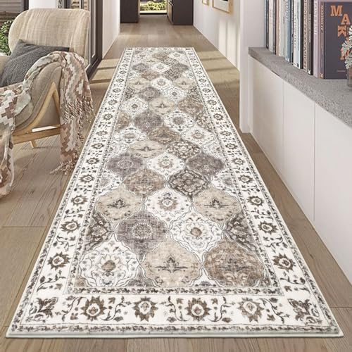 HEBE Hallway Runner Rug 2'8''x8', Washable Non Slip Kitchen Rug Runner by HEBE
