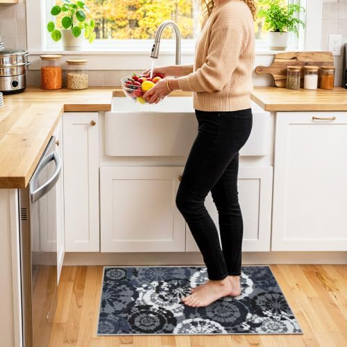 Washable 2x3 Entry Rug, Boho Small Throw Rugs by Quntue