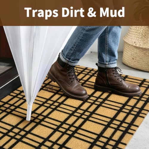Front Door Mat, Non Slip Outside Entrance Welcome Mat 17"x30" - Image 3