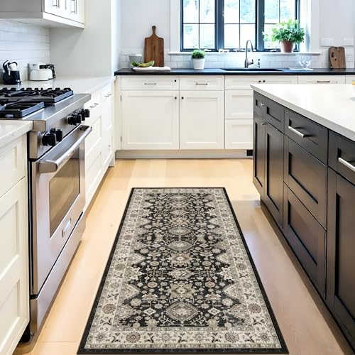 Black Entryway 2x4 Runner Rug: Runners - Image 2