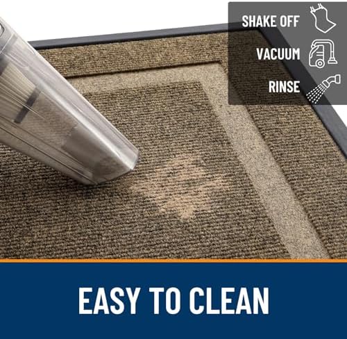OLANLY Front Door Mat Outside 47x32, All-Season Heavy-Duty Rubber Doormat - Image 6