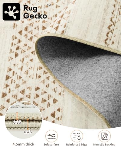 Miukiki 6x9 Area Rug Washable Non Slip Rug - Image 3