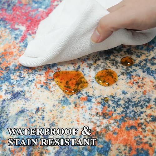 2x6 Hallway Washable Runner Rug: Non Slip Rugs - Image 7