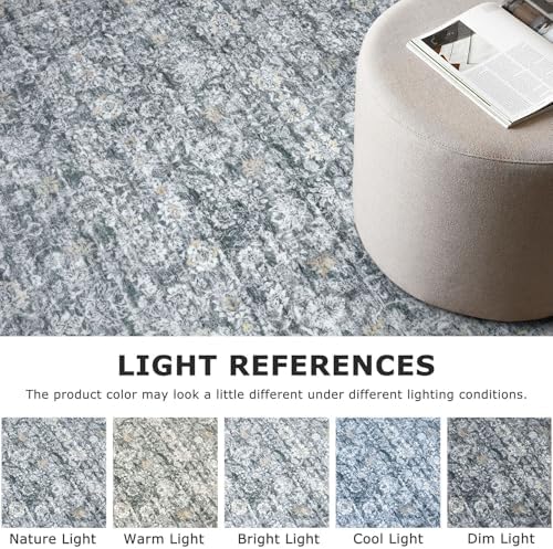 SIILOOM 2x6 Washable Runner Rug, Non Slip Soft Area Rug - Image 4