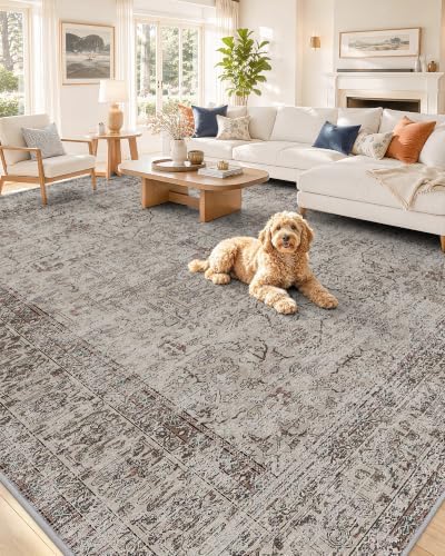 OLANLY 8x10 Washable Area Rug, Soft Non Slip Carpet by OLANLY